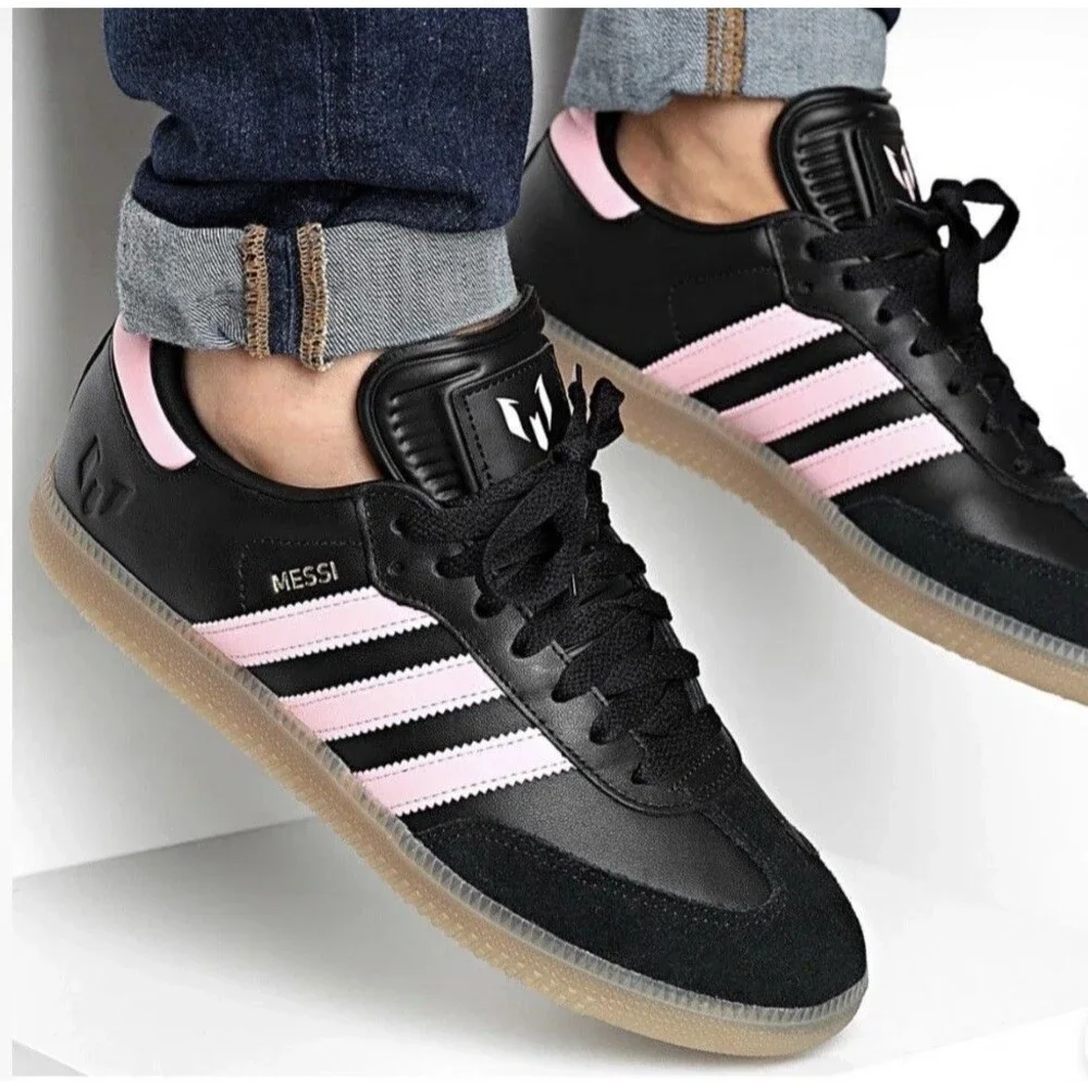 Adidas Samba Messi Black Pink Gum Soccer Shoes Men’s 11 Leather Sneakers JP7845 - Picture 8 of 8